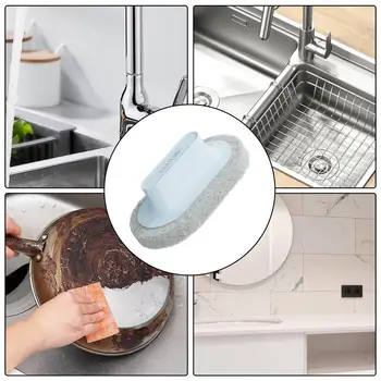 Kuchynské riady so Špongiou ručné čistenie kefkou umývadlo steny dlaždice kefa sprcha vaňa kefa na čistenie špongie poutierajte