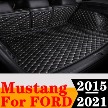 Vlastné kompletnú Sadu Kufri Mat Pre FORD Mustang 2021 2020 2019 2018 2017 2016 2015 Nákladné Zadné Líniové Chvost Boot Zásobník batožiny Pad