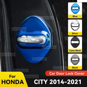 Auto Door Lock Dekorácie ochranný Kryt Vlajky Znak z Nerezovej Ocele Pre HONDA CITY 2014-2021 2020 Auto Príslušenstvo