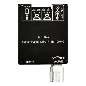 ZK-1002A 5.1 Bluetooth Zosilňovač Rada 100W na Kanál Zosilňovača Doska S skratu Ochrana Pre Zvukové Pole