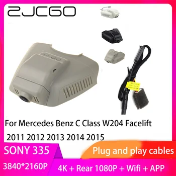 ZJCGO Plug and Play DVR Dash Cam 4K 2160P Video Rekordér pre Mercedes Benz C Trieda W204 Facelift 2011 2012 2013 2014 2015