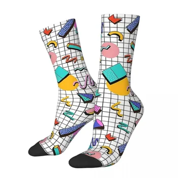 Funky 80. rokov Osemdesiatych rokov Memphis Vzor Design Ponožky Harajuku Pančuchy celú Sezónu Ponožky Príslušenstvo pre Muža, Ženu, Darčeky