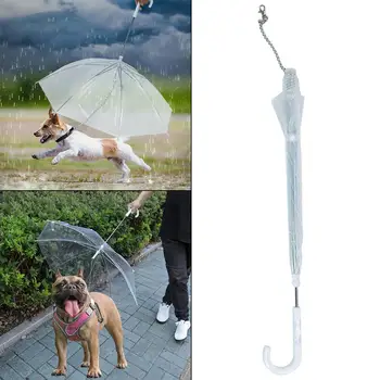 Pes Dáždnik pre Malé Psy Pet Dáždnik s Reťazca Vodítku Šteňa Dážď Sneh Deň