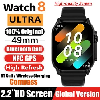 Sledujte 8 Ultra, Smart Hodinky 49 mm 2023 Nové technológie NFC Muži Ženy GPS Sledovanie Bluetooth Hovor BT Hudobné Hry Bezdrôtové Nabíjanie Smartwatch
