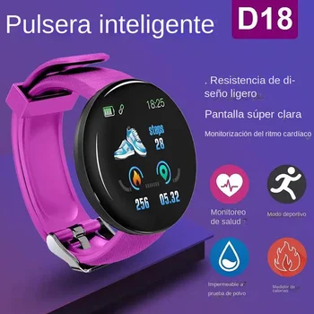 Inteligentný Náramok Reloj Inteligentné D18 Para Hombre Mujer Pulsera Conritmo Cardíaco Y Presión Arteriálnej Android Pre Smartwatch Mužov