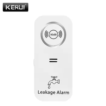 KERUI Bezdrôtový Senzor Vody 90dB Alarm Detektor Úniku Vody Upozornenie Monitorovanie Únikov a Drip Alarm pre Kuchyňu, Kúpeľňu Basemen