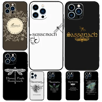 Outlander Sassenach Dragonfly puzdro Pre iPhone 11 12 13 14 15 Pro Max 15 Plus 13 12 Mini SE 2020 2022 7 8 X XS XR Kryt