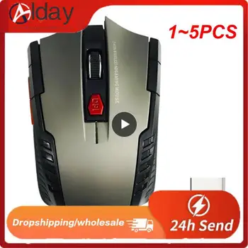 1~5 KS 2.4 G 6 Tlačidlo Wireless Mouse Hra Myš, 1600DPI, USB Prijímač Herné Optická Myš Pre Notebook, Počítač PC Gamer CSGO PUBG LOL