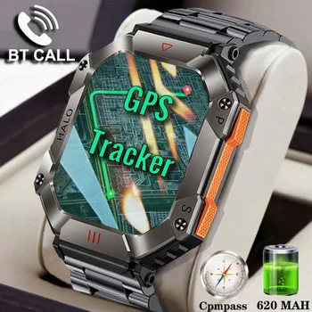 2024 Nové Vojenské Smart Hodinky Mužov pre Android Ftiness Hodinky Vodotesné Ip68 620mAh Batérie Hovor Smartwatch Originál