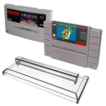 5 ks/Veľa Pre SNES Hra Cartridge Stand Jasné Hra Karty Displej Držiak pre SNES Hra Kazety Hra Karty Rukoväť Príslušenstvo