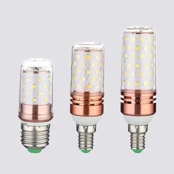 3 Teploty Farieb Integrované SMD LED Kukurica Lampa AC85V - 265V Teplá Biela Vysoký Svetelný úspory Energie Malé LED Žiarovky