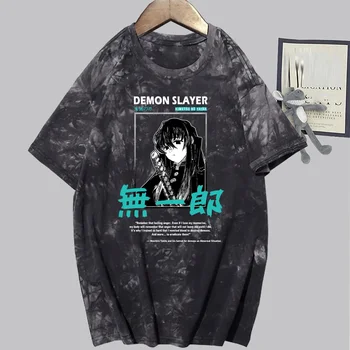 Demon Vrstva Tlačiť T-Shirt Tokitou Muichirou Top Harajuku Štýl Anime Tlač Voľný Štýl T-Shirt