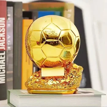 Nový Zlatý Ballon Futbal Vynikajúci Hráč Ocenenie Súťaže Česť Odmenu Sférické Trofej Prispôsobiteľné Najlepší Darček Domova