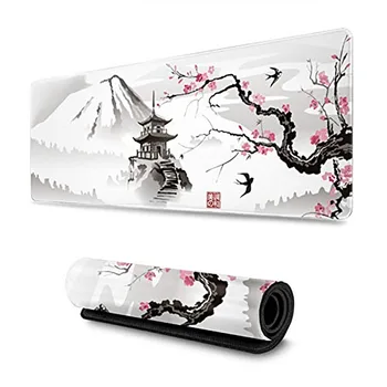 Japonská Sakura Cherry Blossom Herné Podložka Pod Myš Hráč Office Gumy Zamykanie Okraji Veľkých Počítač Mousepad Notebook Stôl Mat