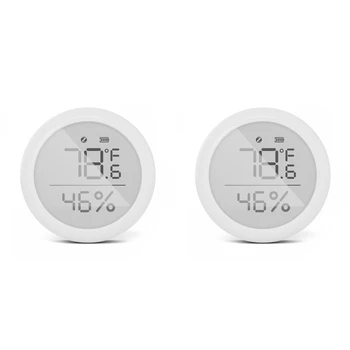 2X Tuya Zigbee Teplota A Vlhkosť, Senzor S LCD Displej Vnútorný Vlhkomer Teplomer Inteligentný Život Ovládanie