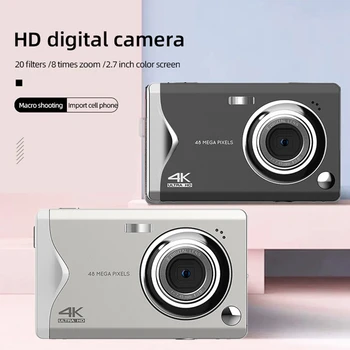 4K HD Digitálny Fotoaparát, 3-Palcový Veľký Displej Fotoaparát s automatickým zaostrovaním Ziskové Krásy Digitálny Fotoaparát Travel Photo Nahrávač