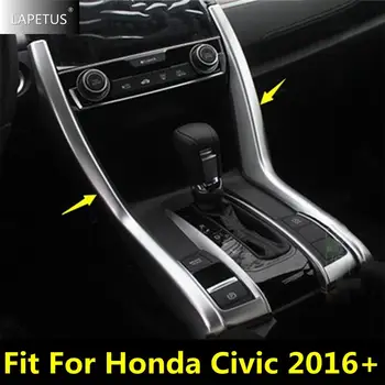 Auto Príslušenstvo, Centrálne Riadenie, Radenie Box Tvarovanie Pásu Dekor Kryt Výbava Pre Honda Civic 2016 - 2020 Matný / Carbon Fiber