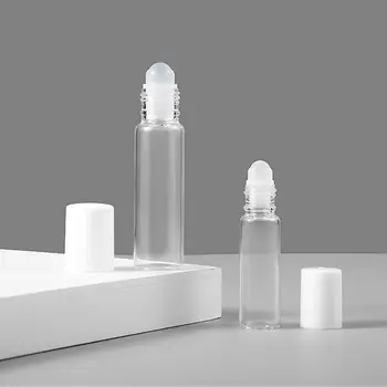 5ML 10 ML Mini Roztomilý Aplikátor Fľašiach DIY Rúž Balzam na Pery Trubice Sklenený Valec Fľaše Očný Krém Prázdne Jasné Fľaše