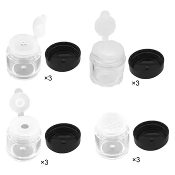 3 Kusy Kozmetické Jar Hrniec Multi Používať Cestovné make-up Jar Príslušenstvo Fľaškové Cestovné Fľaše na Korenie Prášok Mlieko