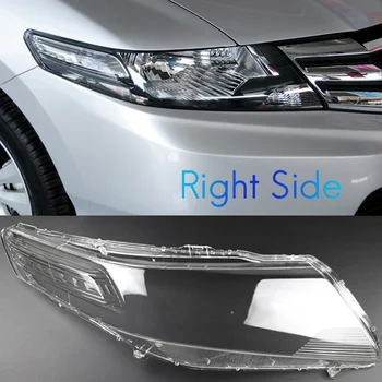 pre Honda City 2009-2014 Právo Auto Svetlometov Kryt vedúci svetlo lampy Transparentné Tienidlo Shell Objektív Sklo