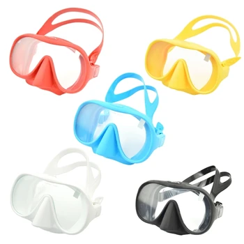 Dospelých Potápanie Maska Tvrdeného Skla Potápačská Maska Anti-Fog Plávať Maska Okuliare s Nosom Kryt pre Šnorchlovanie Freedivingu