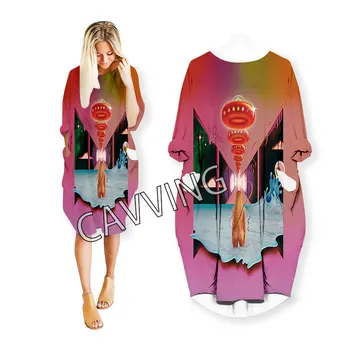 Rainbow Rock 3D Vytlačené Ženy Streetwear Ženy NÁM Veľkosti Šaty Módne Harajuku Krátke Rukávy Oblečenia Žien Oblečenie