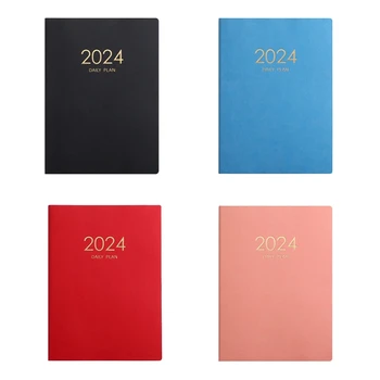 2024 Plán Notebook Kalendár Pribrala Denného Plánu, Notebook Týždenný Notebook Kancelárske Školské Potreby