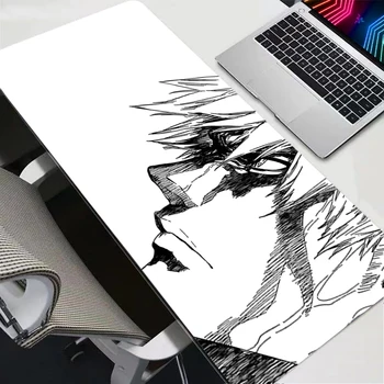 Čierna a Biela Anime Veľké Mousepad Bleach Manga Panel Notebooku Office Gumy Mäkké Tabuľka Mat PC Herný protišmyková Podložka pod Myš Koberec