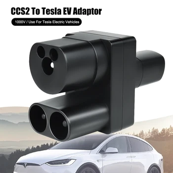 CCS2 Tesla EV Nabíjací Adaptér 400A 1000V Elektrické Vozidlo DC Nabíjacej Stanice, CCS COMBO 2 TPC Konvertor pre Teslas Model