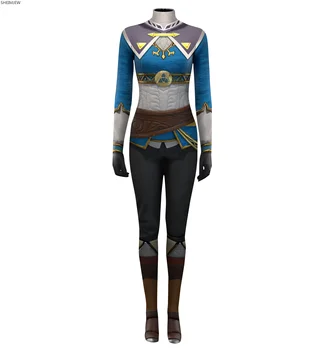 Nový Dych Wild Legenda Zelda Úlohu Hrať Jumpsuit Princezná Salda Kombinézu Karneval Festival Oblečenie