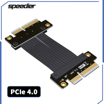 Stúpacie PCI Express 4.0 X4, Aby X4 Predlžovací Kábel Samec Samec TX-RX Signál Exchange Swap Káblové Prepojky na Doske Na Palube Okraj Karty