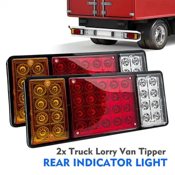 1pair Trailer Svetlo LED Stop Zadné Ostrohové Brzdy Chodu sa rozsvietia Indiactor Truck Caravan led verlichting 12V 36LED Zadnej strane Lampy