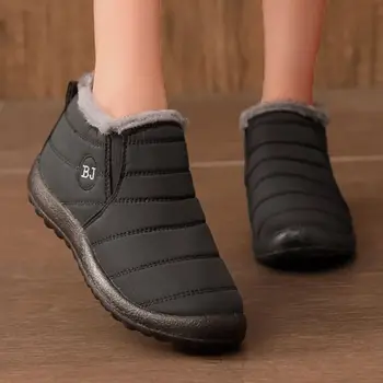 Topánky Ženy Snehu Bežné Dámske Topánky Na Platforme Pošmyknúť Na Kožušiny Topánky Nepremokavé Členok Soft Topánky Botas Mujer Zimná Obuv