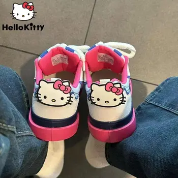 Sanrio Hello Kitty Nové Univerzálne Dosky Topánky Y2k Študent Módne Športové Topánky Amercian Štýl Bežné Tenisky Ženy Roztomilý Teniska