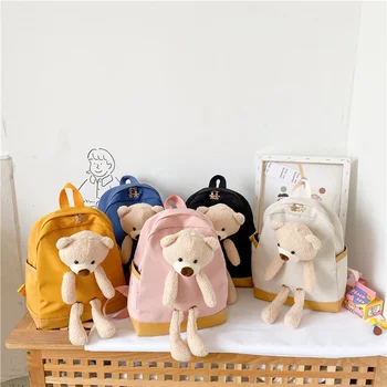 Detské tašky 2020 jeseň nový batoh roztomilý medveď batoh chlapci a dievčatá, deti základnej školy schoolbags malé bookbags