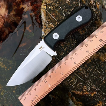 Strážca WF201 prežitie Pevnou Čepeľou D2 Rovný nôž kempovanie, rybárčenie, grilovanie, nôž, vonkajší prežitie s Plášťom Nôž