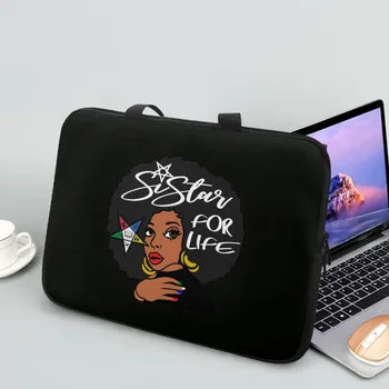 OES Sistars Objednávky Z Východnej Afriky Ženy Dizajn Tabletu Taška Módu Ramenný Bežné Kabelky na 10 12 13 15 17Inch Laptop Taška