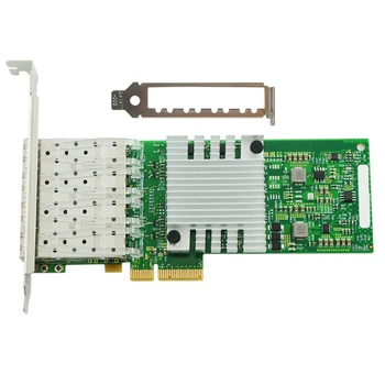 FULL-I350-4SFP PCI-Ex4 Gigabit Štyri-Port, Optický Server Portable Network Karty I350AM4 Čip Sieťová Karta