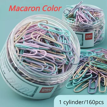 160PCS Macaron Farba 29mm Mini Záložku Záložky Kovové sponky Binder Klip Office Príslušenstvo