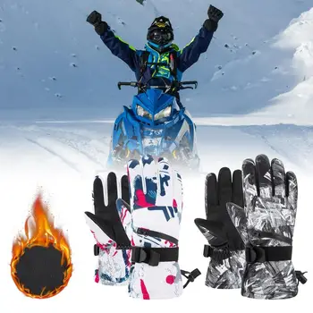 Lyže, Snowboard Rukavice Chladné Počasie Príslušenstvo Snowboard Teplé Lyžiarske Rukavice Touch-screen Mäkké Teplé Rukavice Zosilnené Vetru, Zime