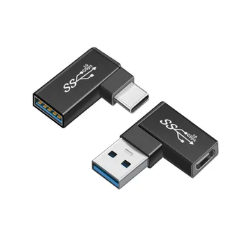 Tvaru L USB3.1 10Gbps USB 3.0 Typ A Samec na USB 3.1 Typu C, USB-C Ženské AM-CF Converter Adaptér Konektor