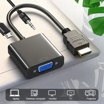 Kompatibilný s HDMI VGA Digitálneho na Analógový Prevodník Kábel Pre PSLaptop TV Box na Projektor Displayer HDTV